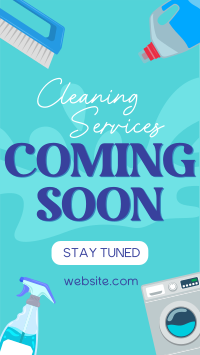 Coming Soon Cleaning Services Instagram Story Design