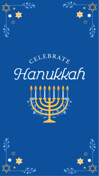 Hannukah Celebration Facebook story Image Preview