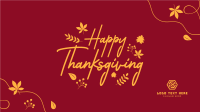 Thanksgiving Leaves Facebook event cover Image Preview