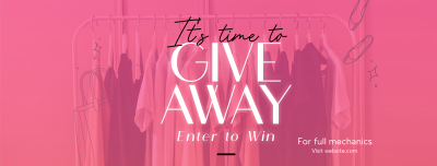 Fashion Giveaway Alert Facebook cover Image Preview