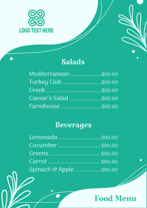 Salad Restaurant Flyer