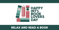 Book Lovers Illustration Facebook ad Image Preview