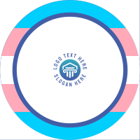 Simple Trans Pride YouTube Channel Icon Design