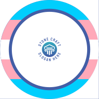 Simple Trans Pride YouTube Channel Icon Image Preview