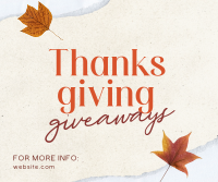 Ripped Thanksgiving Gifts Facebook Post Design