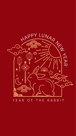 Lunar Rabbit Facebook story Image Preview
