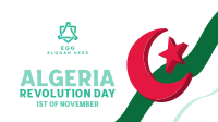 Algeria Revolution Day Facebook Event Cover Design