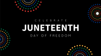 Colorful Juneteenth Zoom background Image Preview
