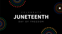 Colorful Juneteenth Zoom Background Image Preview