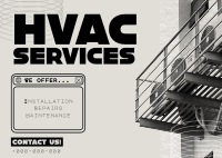 Y2K HVAC Service Postcard Image Preview
