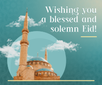 Eid Al Adha Greeting Facebook Post Design
