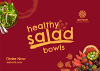 Salad Bowls Special Postcard Design