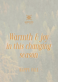 Autumn Season Quote Poster Image Preview