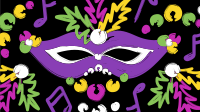 Mardi Gras Showstopper Zoom Background Image Preview