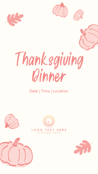 Thanksgiving Dinner Facebook Story Design