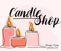 Candle Line Facebook Post Design