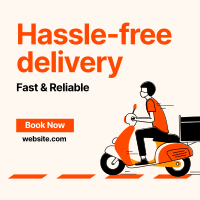 Hassle-Free Delivery  Instagram Post Design