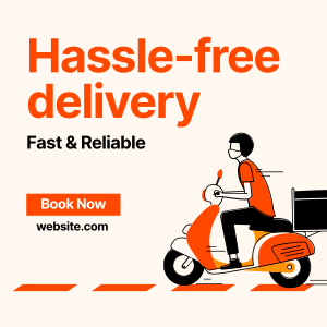 Hassle-Free Delivery  Instagram post Image Preview