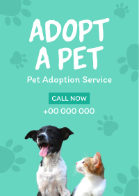 Pet Adoption Service Flyer Design