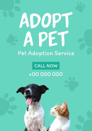 Pet Adoption Service Flyer Image Preview