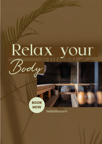 Relaxing Body Massage Poster Design