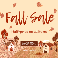 Autumn Leaves Sale Instagram Post Design