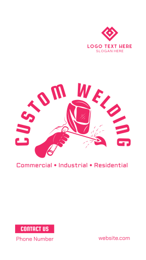 Custom Welding Works Facebook story Image Preview