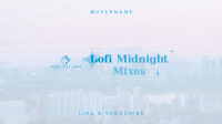 Lofi Midnight Music YouTube Banner Design