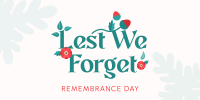 Remembrance Poppy Flower  Twitter post Image Preview