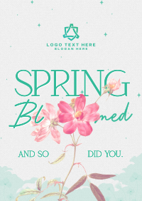 Spring Bloom Quote Poster Preview