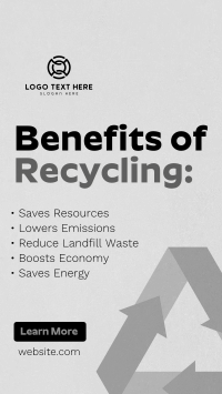 Recycling Benefits YouTube short Image Preview