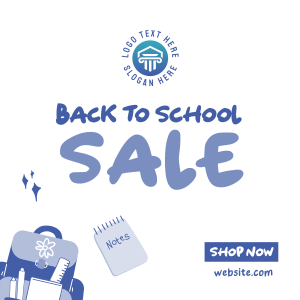 Back to School Sale Instagram post Image Preview