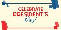 Celebrate President's Day Twitter Post Design