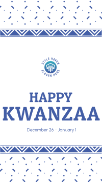 Kwanzaa Cultural Pattern Facebook story Image Preview
