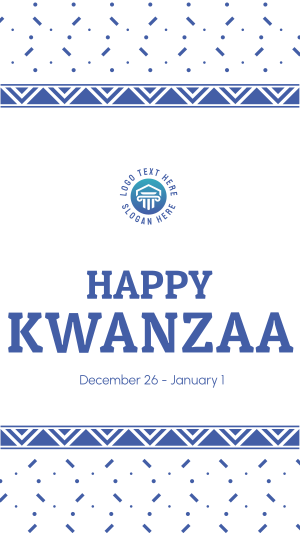 Kwanzaa Cultural Pattern Facebook story Image Preview