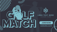 Golf Match Facebook Event Cover Design