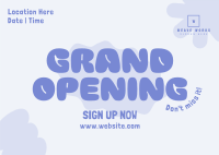 Quirky Grand Opening LB Postcard Image Preview