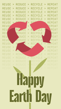 Earth Day Recycle Facebook story Image Preview