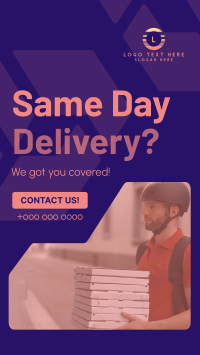 Professional Delivery Service Instagram Reel Design