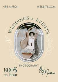 Wedding Photographer Rates Poster Image Preview