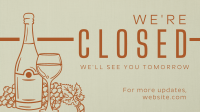 Minimalist Closed Restaurant Animation Image Preview