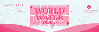 Quirky World Water Day Twitter Header Design