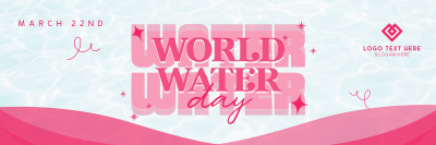 Quirky World Water Day Twitter header (cover) Image Preview
