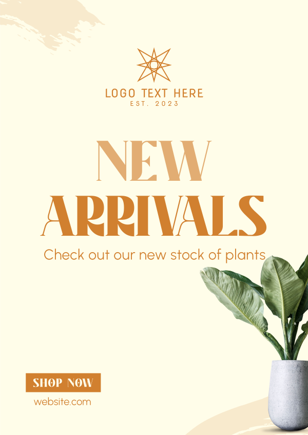 Minimalist Plant Alert Poster Design Image Preview