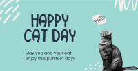 Simple Cat Day Facebook ad Image Preview