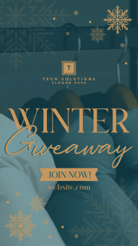 Winter Snowfall Giveaway Instagram story Image Preview