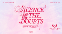 Y2K Quote Silence Doubts Facebook Event Cover Preview