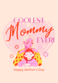 Coolest Mommy Ever Greeting Flyer Image Preview