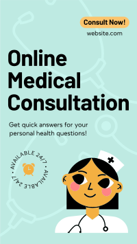 Online Medical Consultation Instagram Story Design