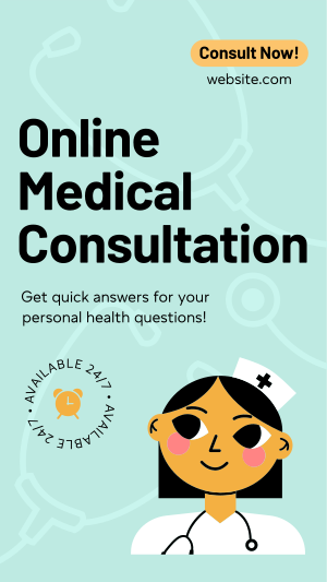 Online Medical Consultation Instagram story Image Preview